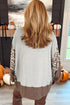 Leopard Print Patchwork Dolman Sleeve Western Sweatshirt