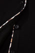 Leopard Print Patchwork Trim Lapel Shirt Shorts Pajama Set