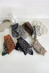 Leopard Print Pattern Wool Knit Tube Socks