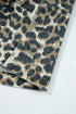 Leopard Print Pocketed Western Denim Overall Mini Dress