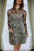 Leopard Print Pocketed Western Denim Overall Mini Dress
