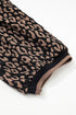 Leopard Print Puffy Bracelet Sleeve Round Neck Top