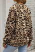Leopard Print Pumpkin Graphic Long Sleeve Top