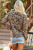 Leopard Print Pumpkin Graphic Long Sleeve Top