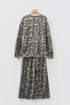 Leopard Print Raw Seam Patchwork Wide Leg Pant Set