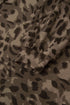 Leopard Print Raw Seam Patchwork Wide Leg Pant Set
