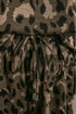 Leopard Print Raw Seam Patchwork Wide Leg Pant Set