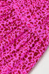 Leopard Print Ruffle Mock Neck Tiered Maxi Dress