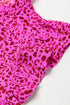 Leopard Print Ruffle Mock Neck Tiered Maxi Dress