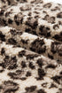 Leopard Print Sherpa Zip Up Pocketed Sweatshirt