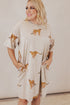 Leopard Print Side Pocket T Shirt Mini Dress