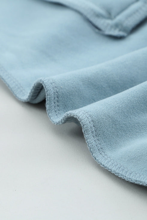 Leopard Print Sleeve Patchwork Hoodie With Pocket