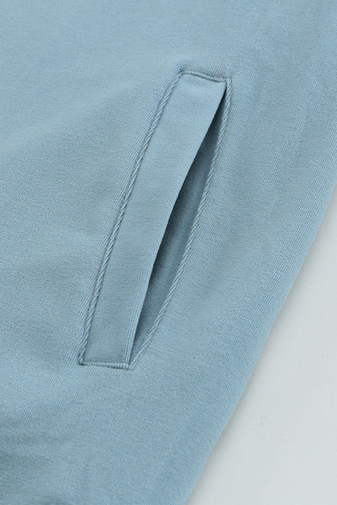 Leopard Print Sleeve Patchwork Hoodie With Pocket