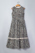 Leopard Print Sleeveless A Line Midi Dress