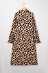 Leopard Print Smocked Western Flowy H Line Midi Dress