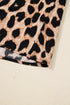 Leopard Print Smocked Western Flowy H Line Midi Dress