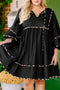 Leopard Print Tie Neck Long Sleeve Flared Mini Dress