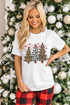 Leopard Print Tree Graphic Crewneck Short Sleeve Tee