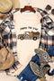 Leopard Print Truck Pumpkin Graphic T-Shirt