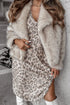 Leopard Print V Neck Loose Fit Mini Dress