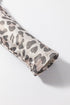 Leopard Print V Neck Loose Fit Mini Dress