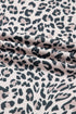 Leopard Print V Neck Varsity Stripe Long Sleeve Top