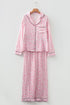 Leopard Print Viscose Button Down Pajama Set