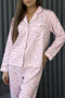 Leopard Print Viscose Button Down Pajama Set