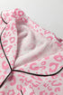 Leopard Print Viscose Button Down Pajama Set