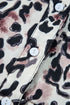 Leopard Print Western Button Front Tiered Mini Dress