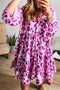 Leopard Print Western Button Front Tiered Mini Dress