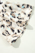 Leopard Print Western Button Front Tiered Mini Dress