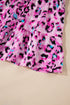 Leopard Print Western Button Front Tiered Mini Dress