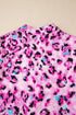 Leopard Print Western Button Front Tiered Mini Dress