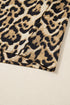 Leopard Print Western Collared Wide Leg Pant Set