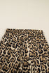 Leopard Print Western Collared Wide Leg Pant Set