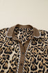 Leopard Print Western Collared Wide Leg Pant Set