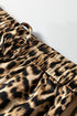 Leopard Print Western Collared Wide Leg Pant Set