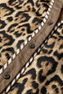 Leopard Print Western Collared Wide Leg Pant Set