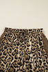 Leopard Print Western Collared Wide Leg Pant Set
