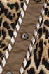 Leopard Print Western Collared Wide Leg Pant Set