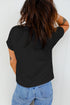 Leopard Print Western Embroidered Bow Round Neck Cotton Top