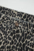 Leopard Print Western High Waist Wide Leg Barrel Jeans