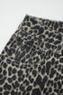 Leopard Print Western High Waist Wide Leg Barrel Jeans