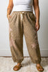 Leopard Print Western Star Patched Jogger Pants