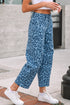 Leopard Print Western Style Straight Loose Jeans