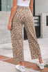 Leopard Print Western Style Straight Loose Jeans