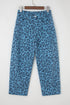 Leopard Print Western Style Straight Loose Jeans