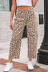 Leopard Print Western Style Straight Loose Jeans