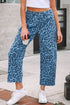 Leopard Print Western Style Straight Loose Jeans